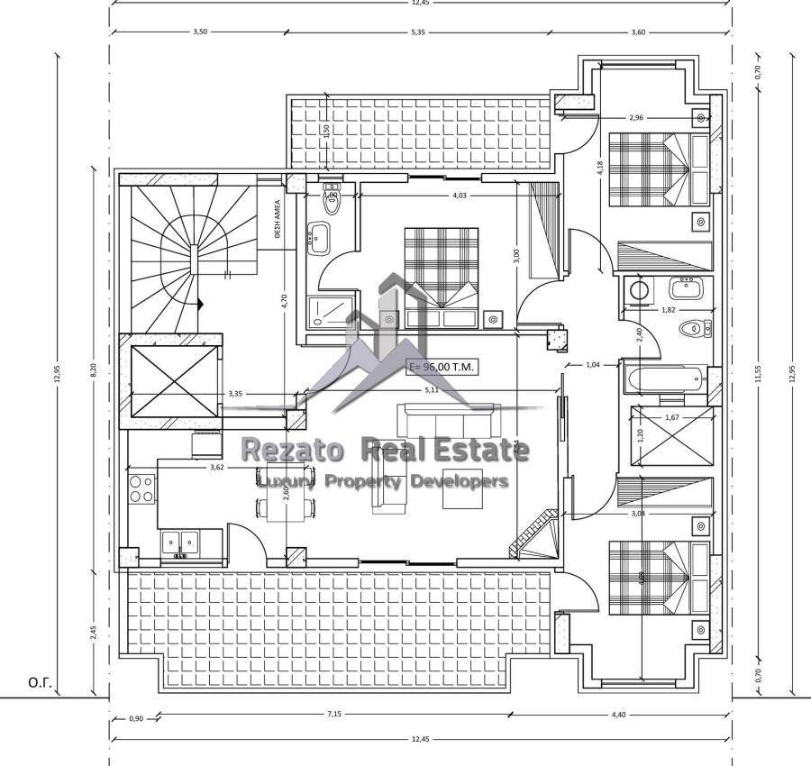 (For Sale) Residential Floor Apartment || Athens South/Nea Smyrni - 96 Sq.m, 3 Bedrooms, 410.000€ 