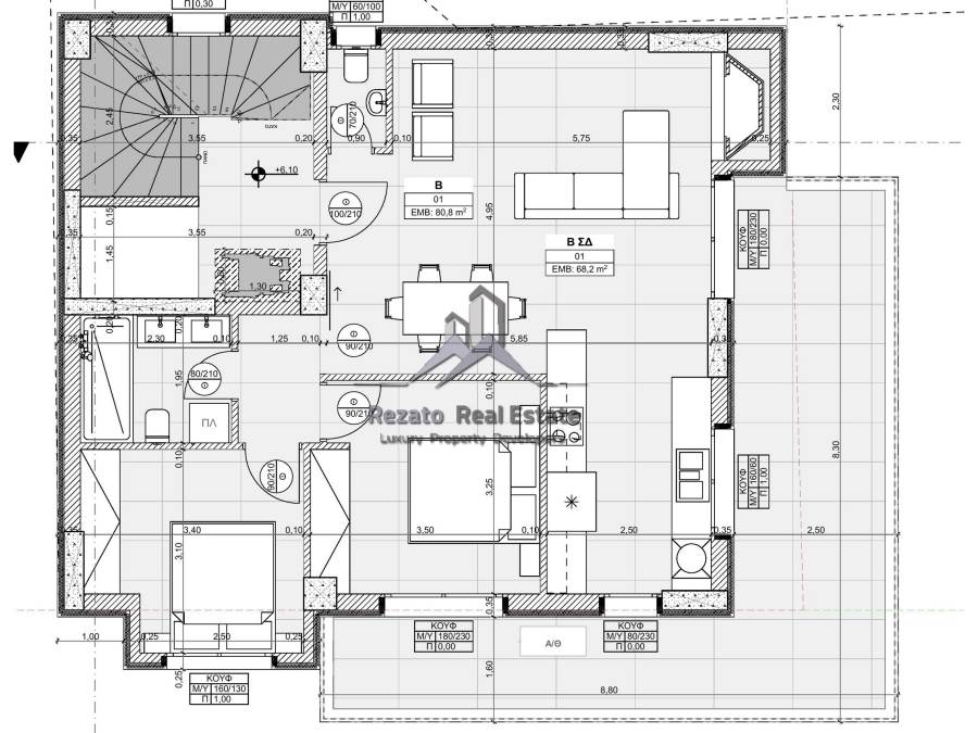 (For Sale) Residential Floor Apartment || Athens South/Nea Smyrni - 80 Sq.m, 2 Bedrooms, 310.000€ 