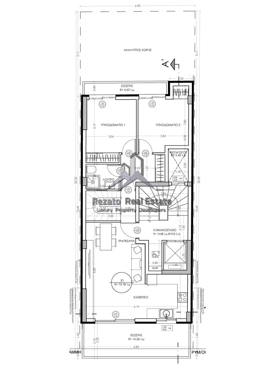 (Προς Πώληση) Κατοικία Μεζονέτα || Αθήνα Νότια/Καλλιθέα - 125 τ.μ, 4 Υ/Δ, 500.000€ 