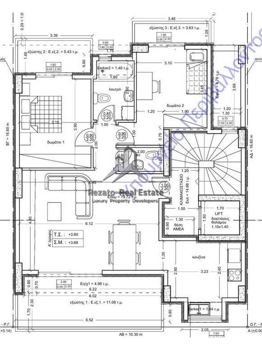 (For Sale) Residential Floor Apartment || Athens South/Agios Dimitrios - 83 Sq.m, 2 Bedrooms, 290.000€ 