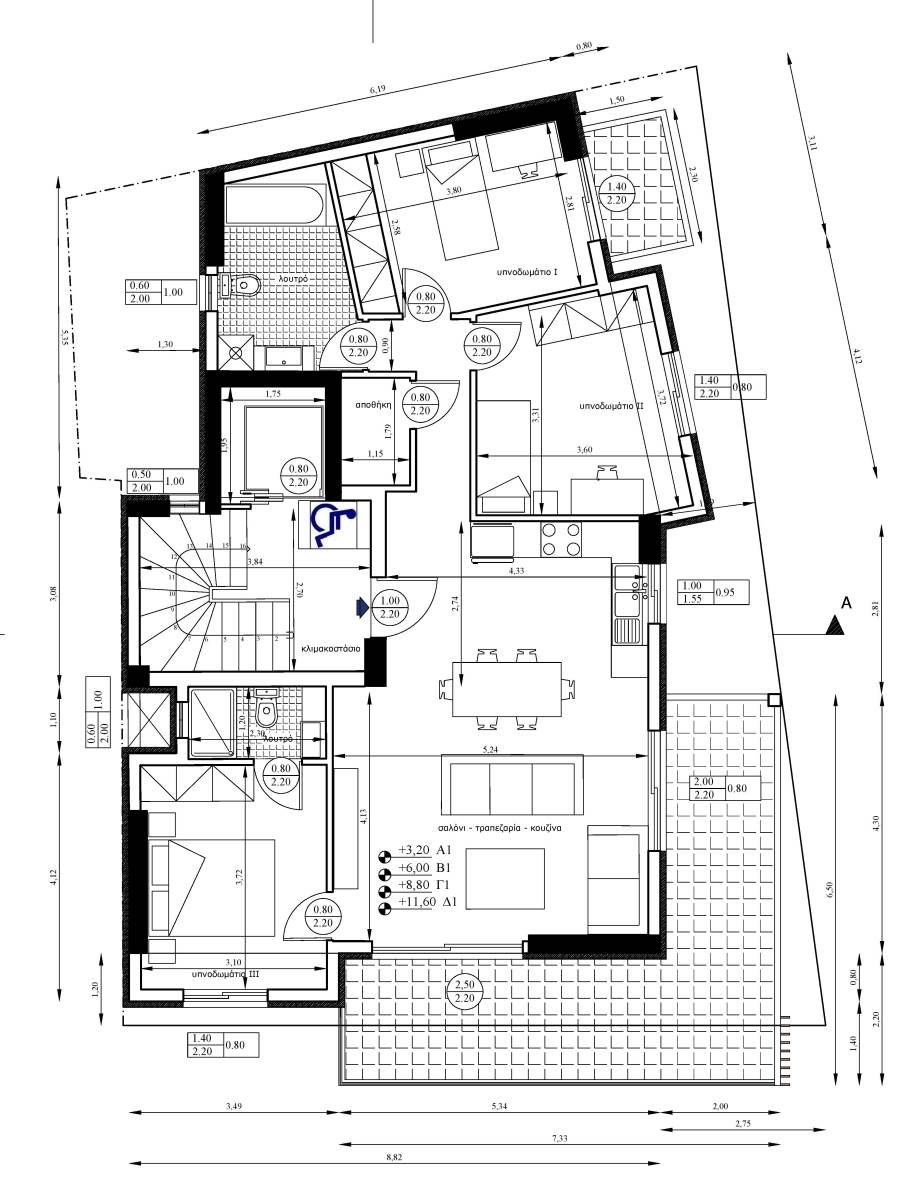 (Προς Πώληση) Κατοικία Οροφοδιαμέρισμα || Πειραιάς/Πειραιάς - 100 τ.μ, 3 Υ/Δ, 500.000€ 